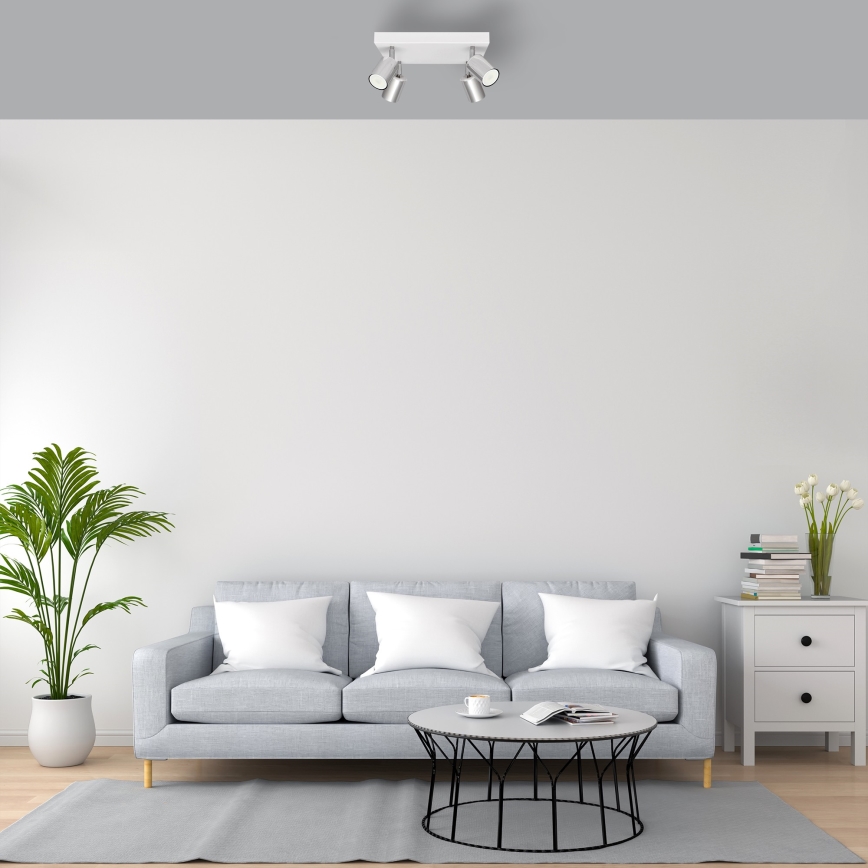 LED Σποτ TUNE 4xGU10/4,8W/230V ματ χρώμιο/λευκό