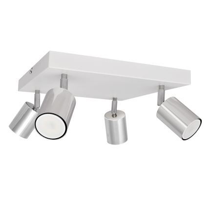 LED Σποτ TUNE 4xGU10/4,8W/230V ματ χρώμιο/λευκό