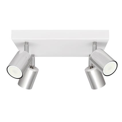 LED Σποτ TUNE 4xGU10/4,8W/230V ματ χρώμιο/λευκό