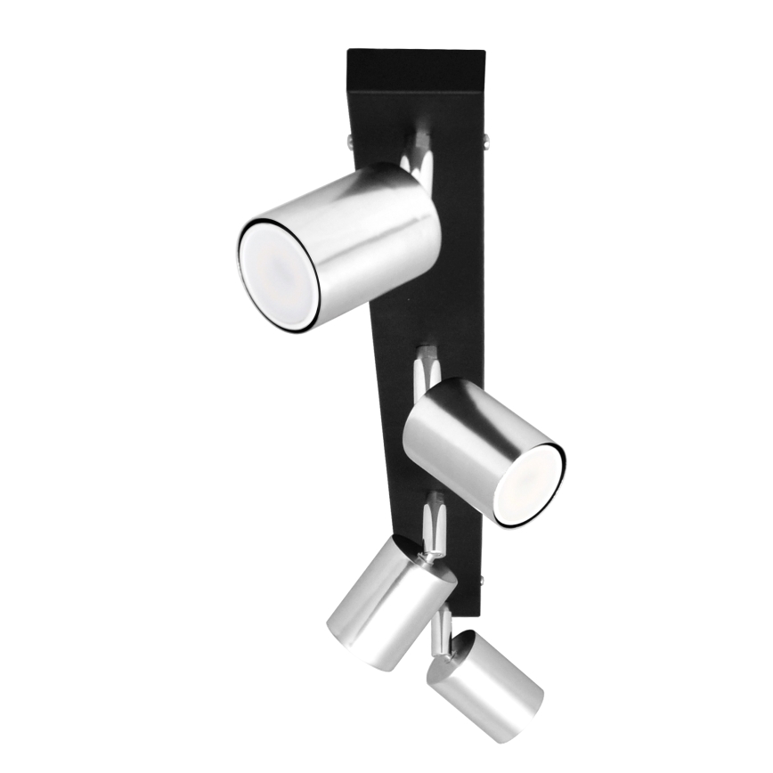 LED Σποτ TUNE 4xGU10/4,8W/230V ματ χρώμιο/μαύρο
