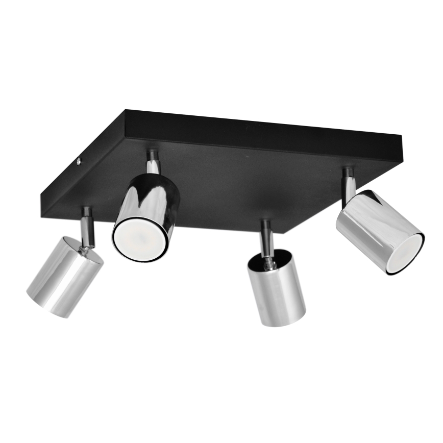 LED Σποτ TUNE 4xGU10/4,8W/230V ματ χρώμιο/μαύρο