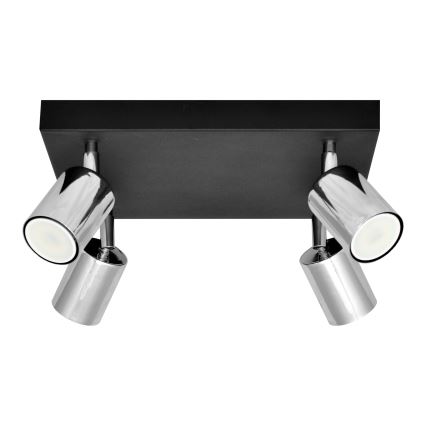LED Σποτ TUNE 4xGU10/4,8W/230V ματ χρώμιο/μαύρο