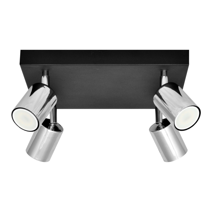 LED Σποτ TUNE 4xGU10/4,8W/230V ματ χρώμιο/μαύρο