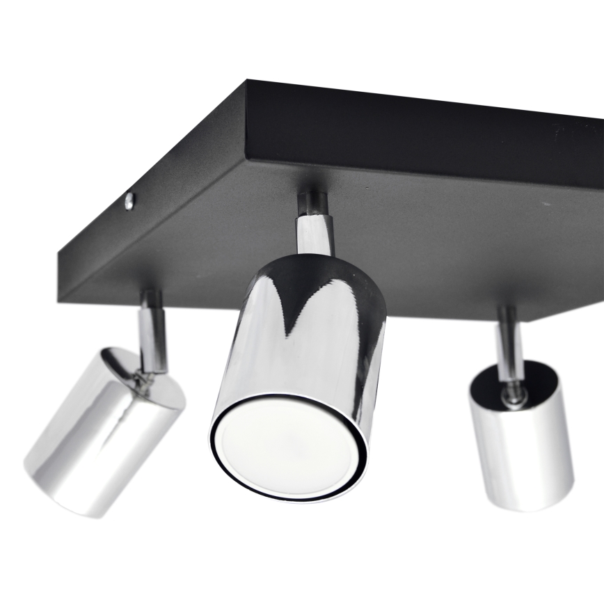 LED Σποτ TUNE 4xGU10/4,8W/230V ματ χρώμιο/μαύρο