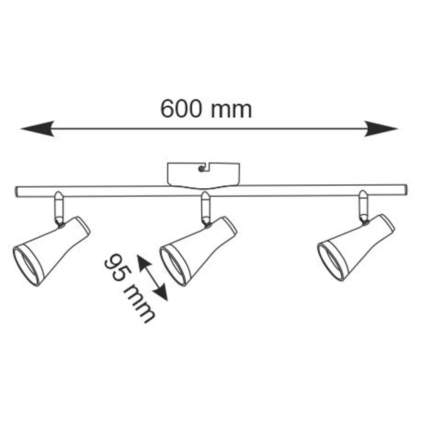 LED Σποτ με 3 φώτα BERG 3xLED/4,2W/230V λευκό