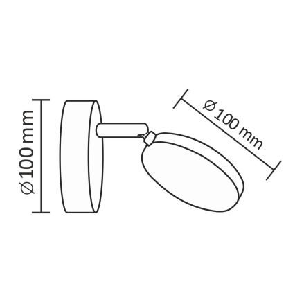 LED Σποτ τοίχου CAPRI LED/5W/230V