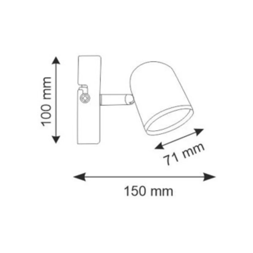 LED Σποτ τοίχου RAWI LED/4,2W/230V λευκό