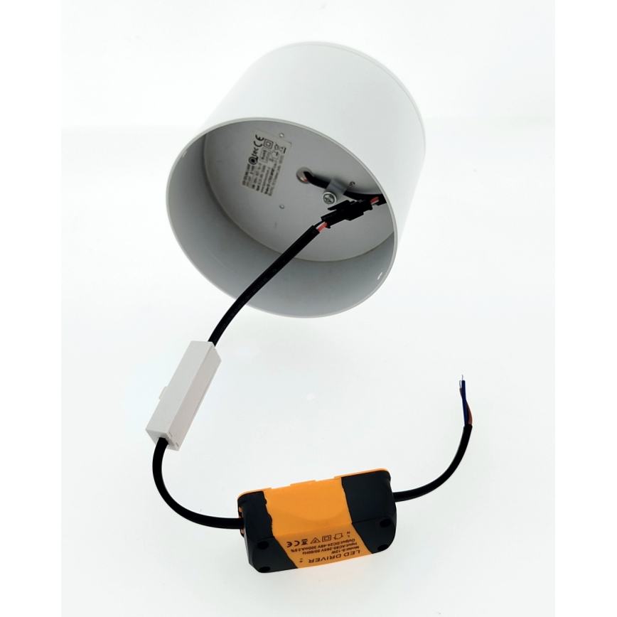LED σποτ φωτιστικό LED/10W/230V 3000/4000/6400K, διάμ. 12 cm, λευκό