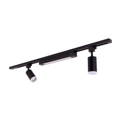 LED Σποτ φωτιστικό σε σύστημα ράγας TRACER 2xGU10/10W/230V + LED/20W 1 m μαύρο