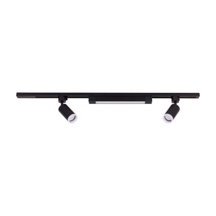 LED Σποτ φωτιστικό σε σύστημα ράγας TRACER 2xGU10/10W/230V + LED/20W 1 m μαύρο