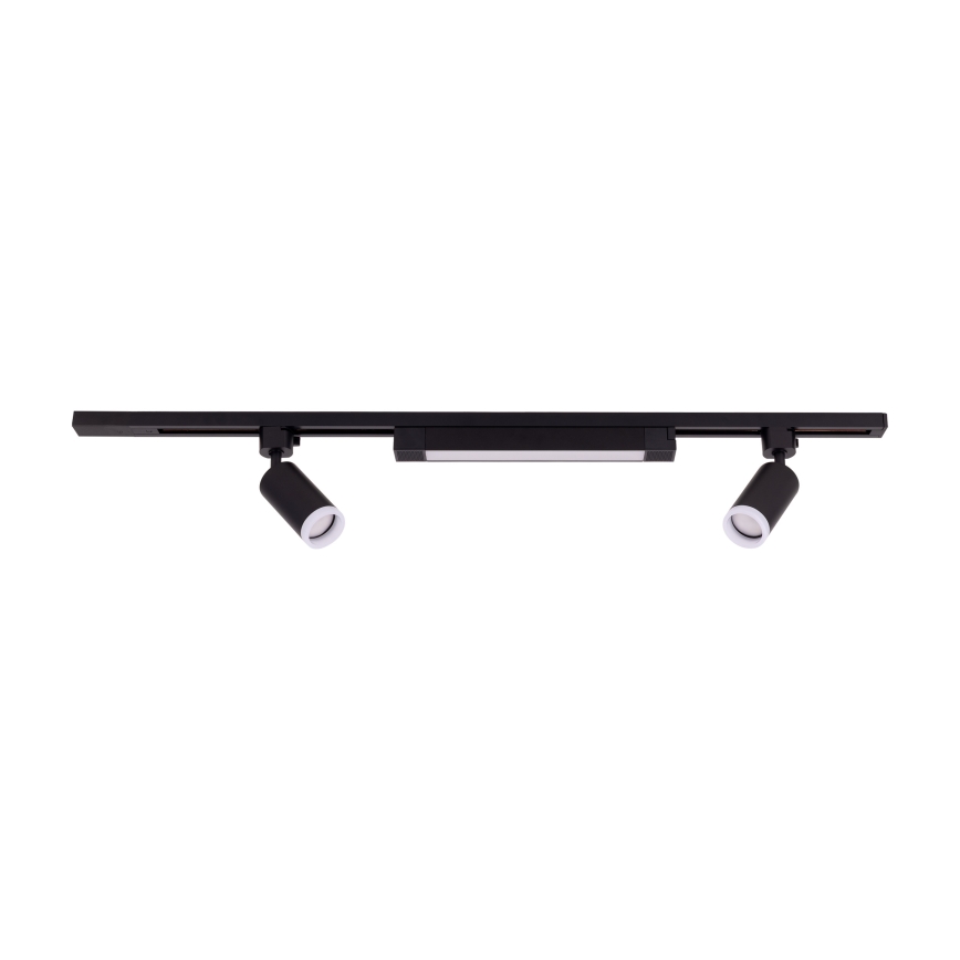 LED Σποτ φωτιστικό σε σύστημα ράγας TRACER 2xGU10/10W/230V + LED/20W 1 m μαύρο