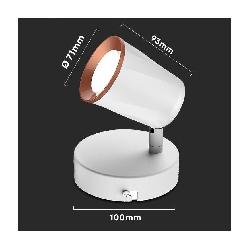 LED Σποτάκι τοίχου LED/5W/230V 4000K λευκό