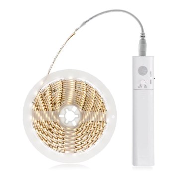 LED Ταινία με αισθητήρα 4xAAA 3000K 1μ