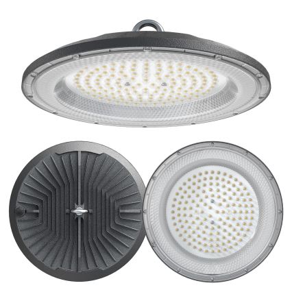 LED Τεχνικό φωτιστικό βιομηχανικού τύπου HIGHBAY LED/100W/230V 4500K IP65 γκρι