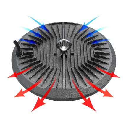 LED Τεχνικό φωτιστικό βιομηχανικού τύπου HIGHBAY LED/100W/230V 4500K IP65 γκρι