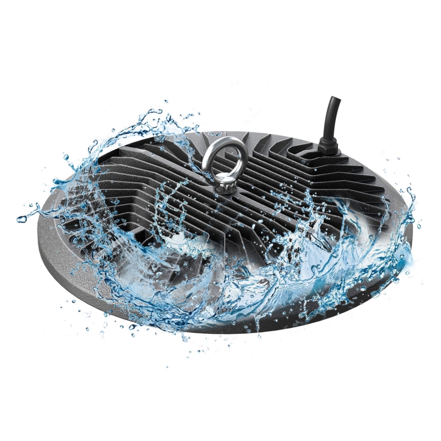 LED Τεχνικό φωτιστικό βιομηχανικού τύπου HIGHBAY LED/100W/230V 4500K IP65 γκρι