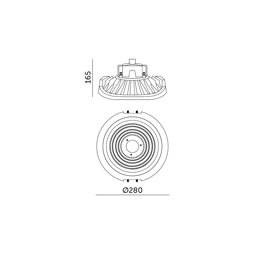 LED Dimming technical heavy-duty φωστικό NINA HIGHBAY LED/110W/230V 4000K IP65