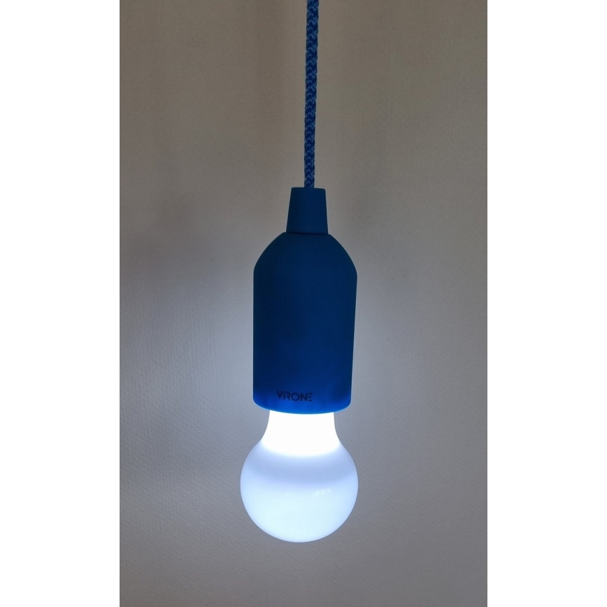 LED Φορητή λάμπα LED/1W/3xAAA μπλε