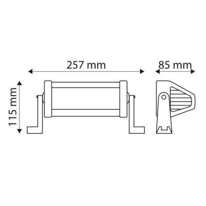 LED Φως βαρέως τύπου EPISTAR LED/36W/10-30V IP67 6000K