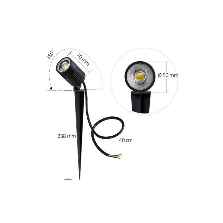 LED φως εξωτερικού χώρου LED/7W/85-264V IP67