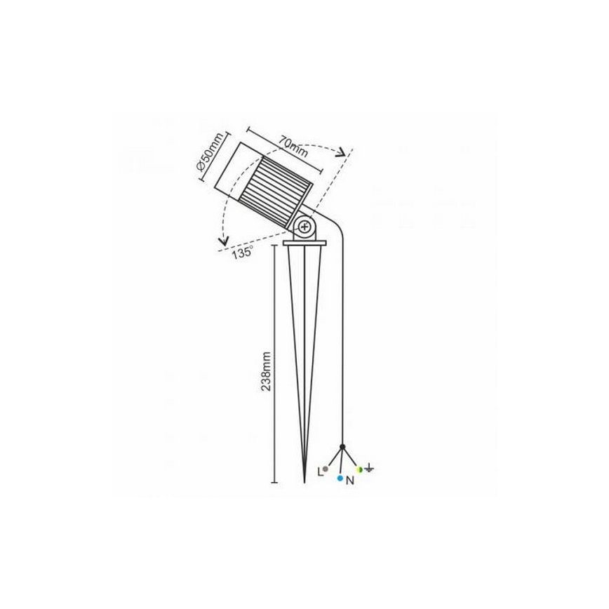 LED φως εξωτερικού χώρου LED/7W/85-264V IP67