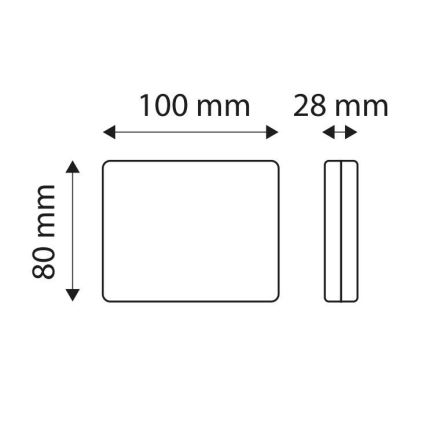 LED Φως όπισθεν αυτοκινήτου SINGLE LED/1W/12V IP67 ασημί