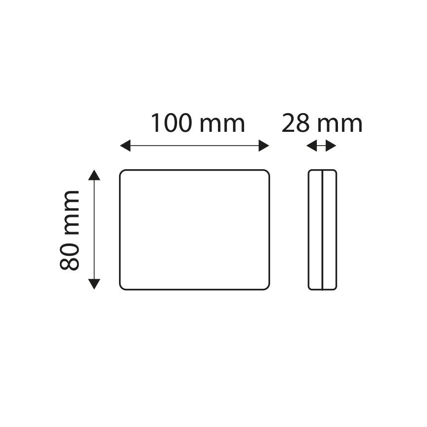 LED Φως όπισθεν αυτοκινήτου SINGLE LED/1W/12V IP67 ασημί