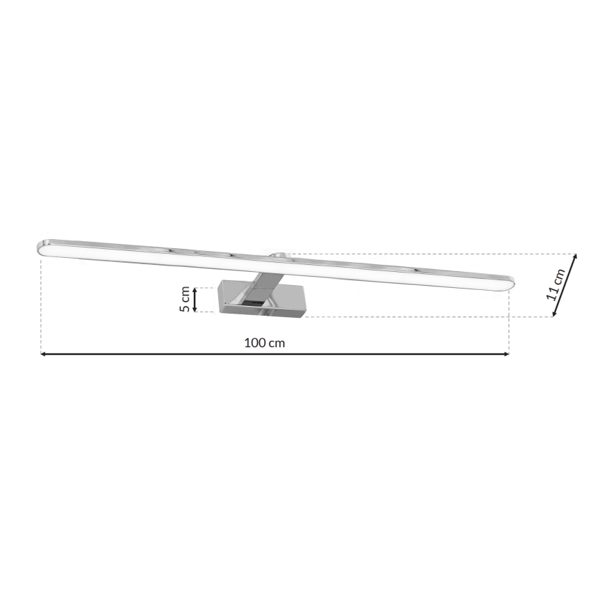 LED Φως τοίχου μπάνιου  SPLASH 1xLED/21W/230V  IP44