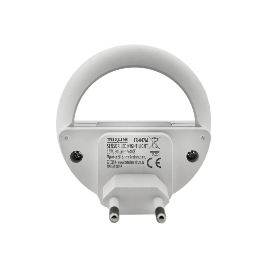 LED Φωτάκι νυκτός με αισθητήρα σούρουπου LED/0,5W/230V λευκό