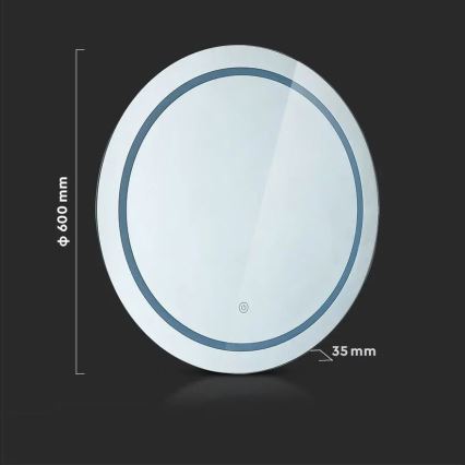 LED Μπάνιο θερμαινόμενο καθρέφτης με φωτισμό LED/25W/230V IP44 3000K/4000K/6400K