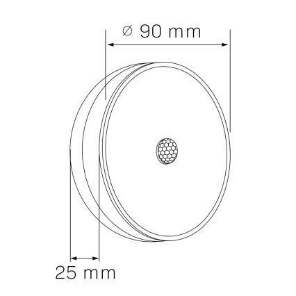 LED Φωτισμός επίπλων με αισθητήρα LED/1,2W/4,5V 3xAA ματ χρώμιο