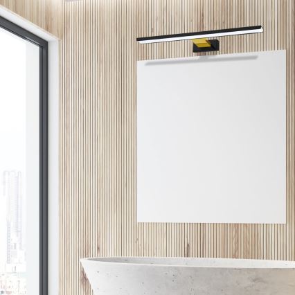 Φωτιστικό μπάνιου LED για καθρέφτη SHINE LED/13,8W/230V IP44 μαύρο/χρυσό