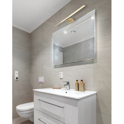 LED Φωτιστικό μπάνιου για καθρέφτη LED/8W/230V 4000K 50 εκ. IP44 ματ χρυσό