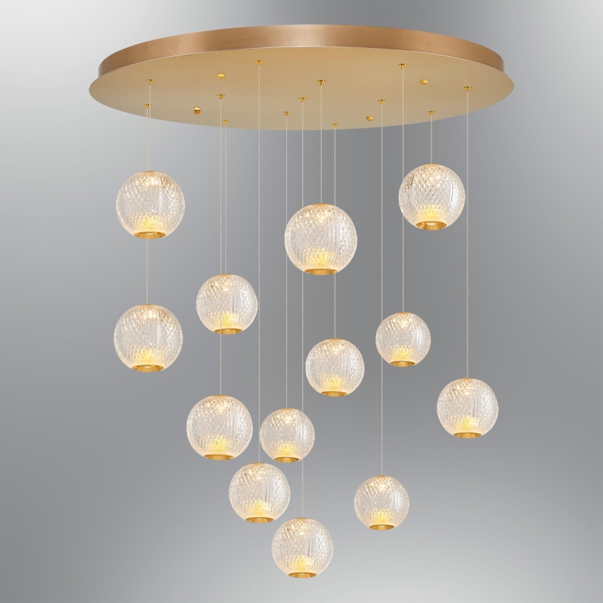 LED Φωτιστικό CREMONA 13xLED/5W/230V 3000K χρυσό