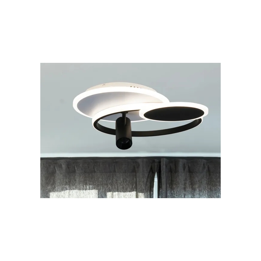 LED Dimmable φωτιστικό οροφής LED/65W/230V 3000-6500K λευκό/μαύρο + τηλεχειριστήριο
