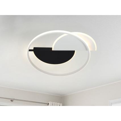 LED Dimmable φωτιστικό οροφής LED/70W/230V 3000-6500K λευκό/μαύρο + τηλεχειριστήριο