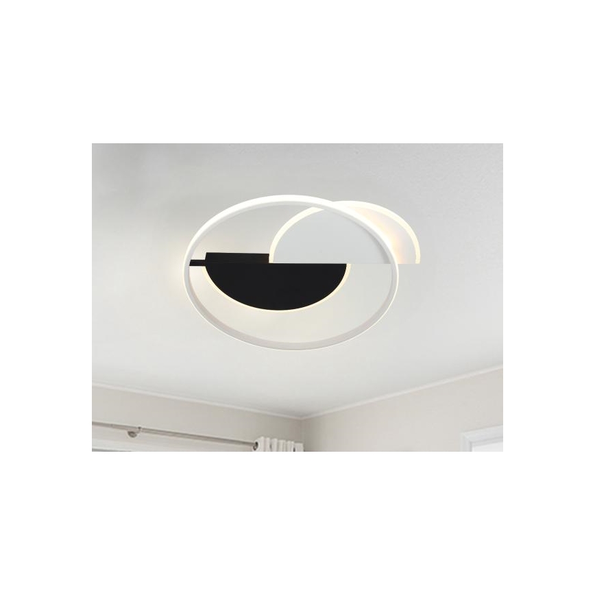 LED Dimmable φωτιστικό οροφής LED/70W/230V 3000-6500K λευκό/μαύρο + τηλεχειριστήριο