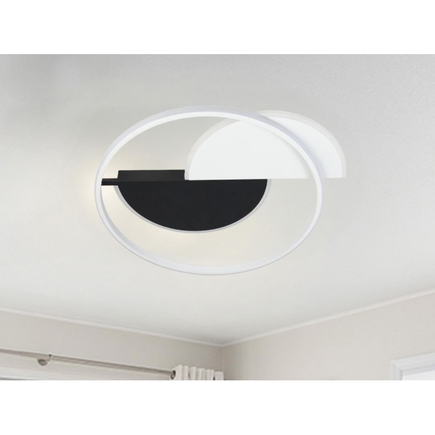 LED Dimmable φωτιστικό οροφής LED/70W/230V 3000-6500K λευκό/μαύρο + τηλεχειριστήριο