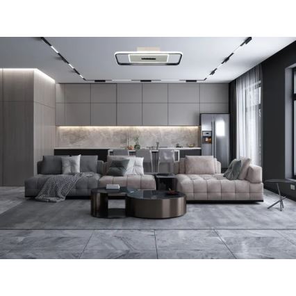 LED Dimmable φωτιστικό οροφής LED/75W/230V 3000-6500K λευκό/μαύρο + τηλεχειριστήριο