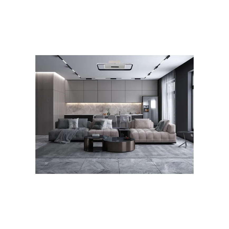 LED Dimmable φωτιστικό οροφής LED/75W/230V 3000-6500K λευκό/μαύρο + τηλεχειριστήριο