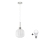 LED Φωτιστικό HARMA 1xE27/60W/230V διάμετρος 20 cm ματ χρώμιο/λευκό
