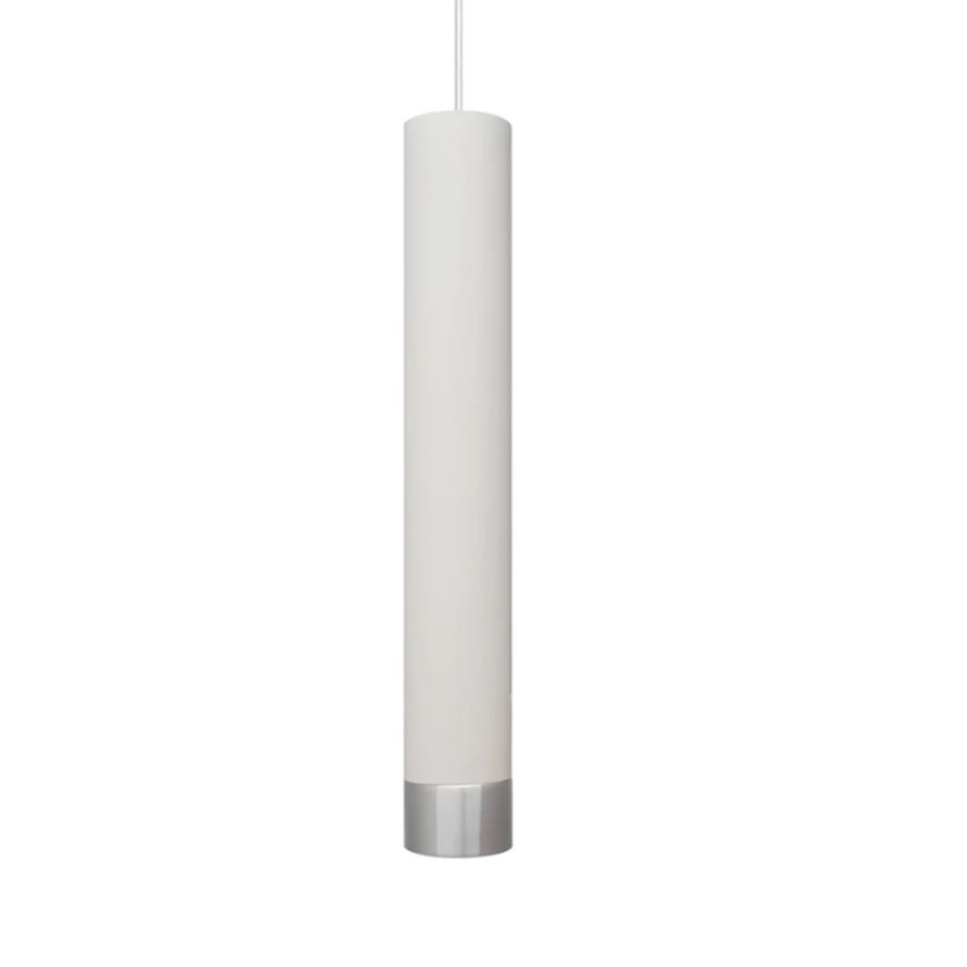 Φωτιστικό LED με καλώδιο TUBA 1xGU10/4,8W/230V λευκό/γυαλιστερό χρώμιο