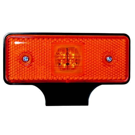 LED Φωτιστικό ανακλαστήρας SINGLE LED/0,2W/12-24V IP67 πορτοκαλί