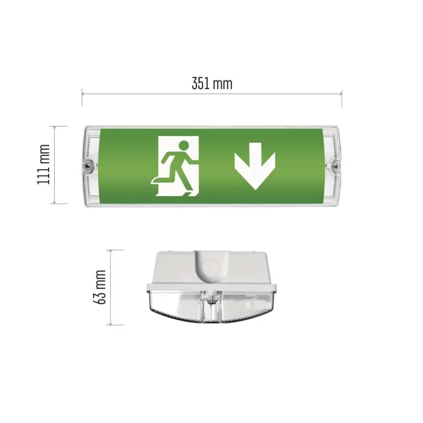 LED Φωτιστικό ασφαλείας LED/3W/230V 6000K IP65