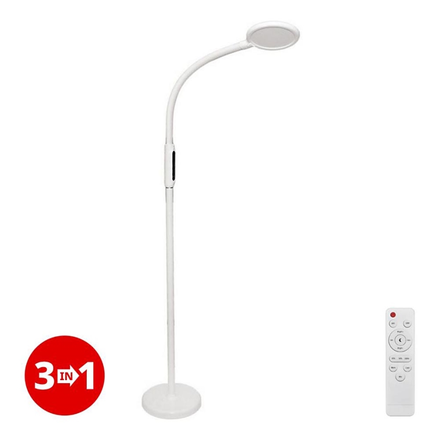 LED Φωτιστικό αφής ντιμαριζόμενο 3σε1 LED/12W/230V λευκό CRI 90 + τηλεχειριστήριο