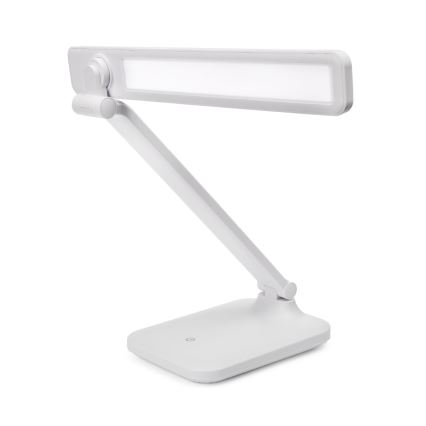 LED Επιτραπέζιο φωτιστικό αφής με δυνατότητα αυξομείωσης φωτισμού και ασύρματης φόρτισης και USB θύρα REMUS LED/5W/230V λευκό