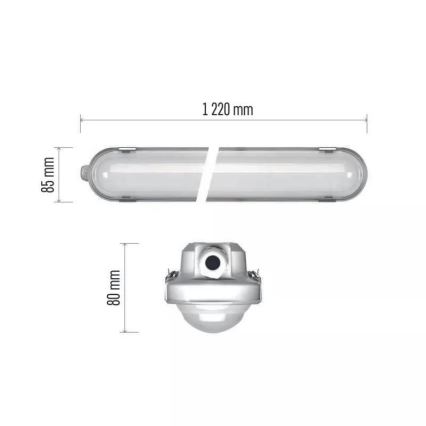 LED Φωτιστικό βαρέως τύπου με module έκτακτης ανάγκης EMERGENCY LED/40W/230V 4000K IP66