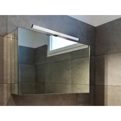 LED φωτιστικό για καθρέφτη μπάνιου/12W/230V 59,5 cm IP44 μαύρο