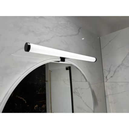 LED φωτιστικό για καθρέφτη μπάνιου/12W/230V 59,5 cm IP44 μαύρο