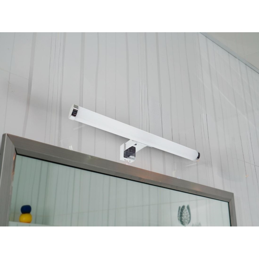 LED φωτιστικό για καθρέφτη μπάνιου, 8W/230V, 30 cm, IP44, γυαλιστερό χρώμιο